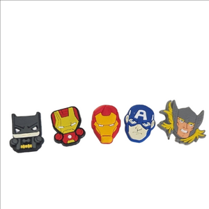 Superhero Shoe Charms Set